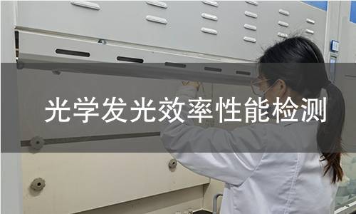 光學發光效率性能檢測 光學發光效率性能檢測