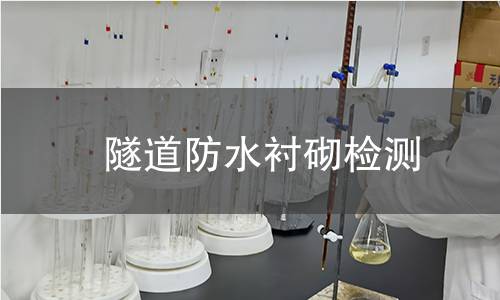  隧道防水襯砌檢測