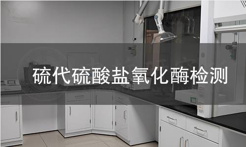 硫代硫酸鹽氧化酶檢測 硫代硫酸鹽氧化酶檢測