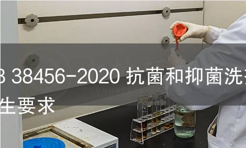 GB 38456-2020 抗菌和抑菌洗劑衛生要求 GB 38456-2020 抗菌和抑菌洗劑衛生要求