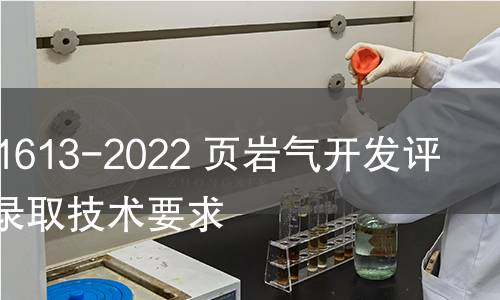 GB/T 41613-2022 頁巖氣開發評價資料錄取技術要求 GB/T 41613-2022 頁巖氣開發評價資料錄取技術要求